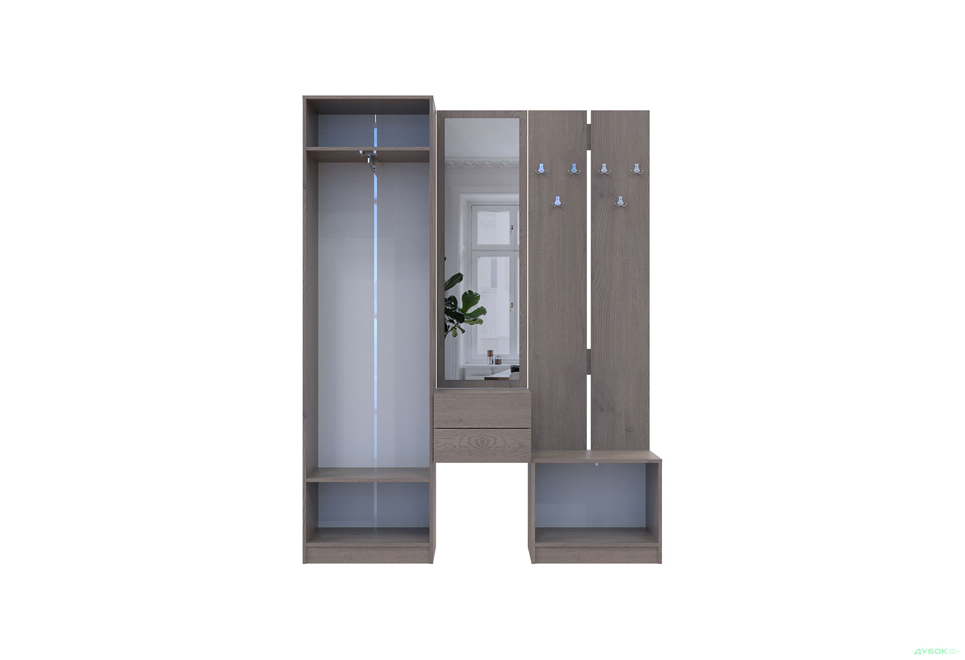 Зображення 7 - Передпокій Сола Doros 165 см, канноло / кашемір