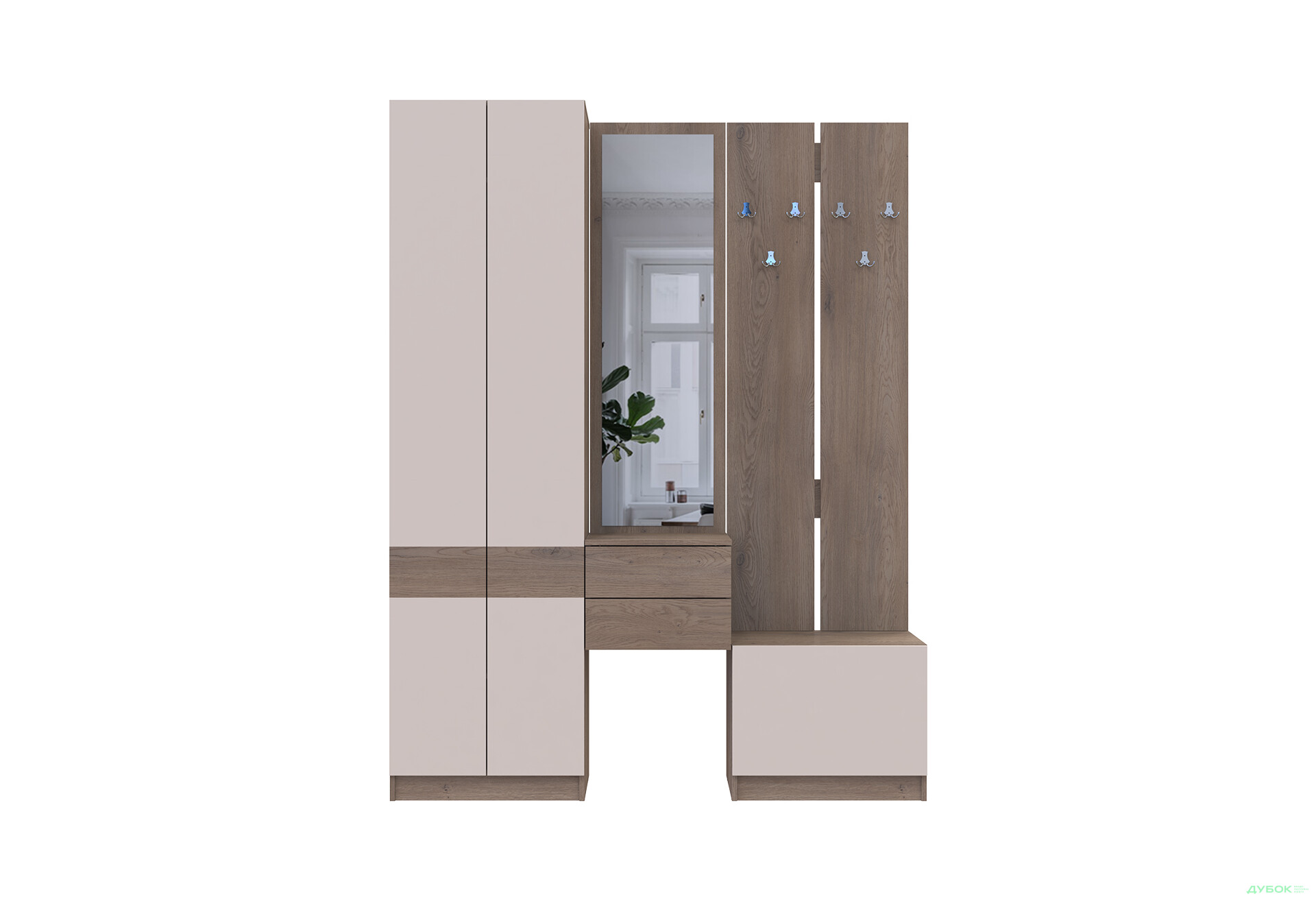 Зображення 3 - Передпокій Сола Doros 165 см, канноло / кашемір