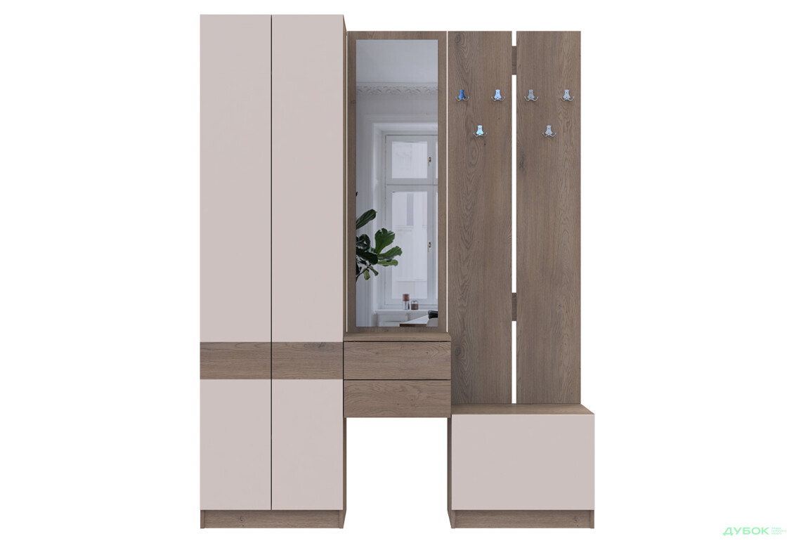 Зображення 3 - Передпокій Сола Doros 165 см, канноло / кашемір