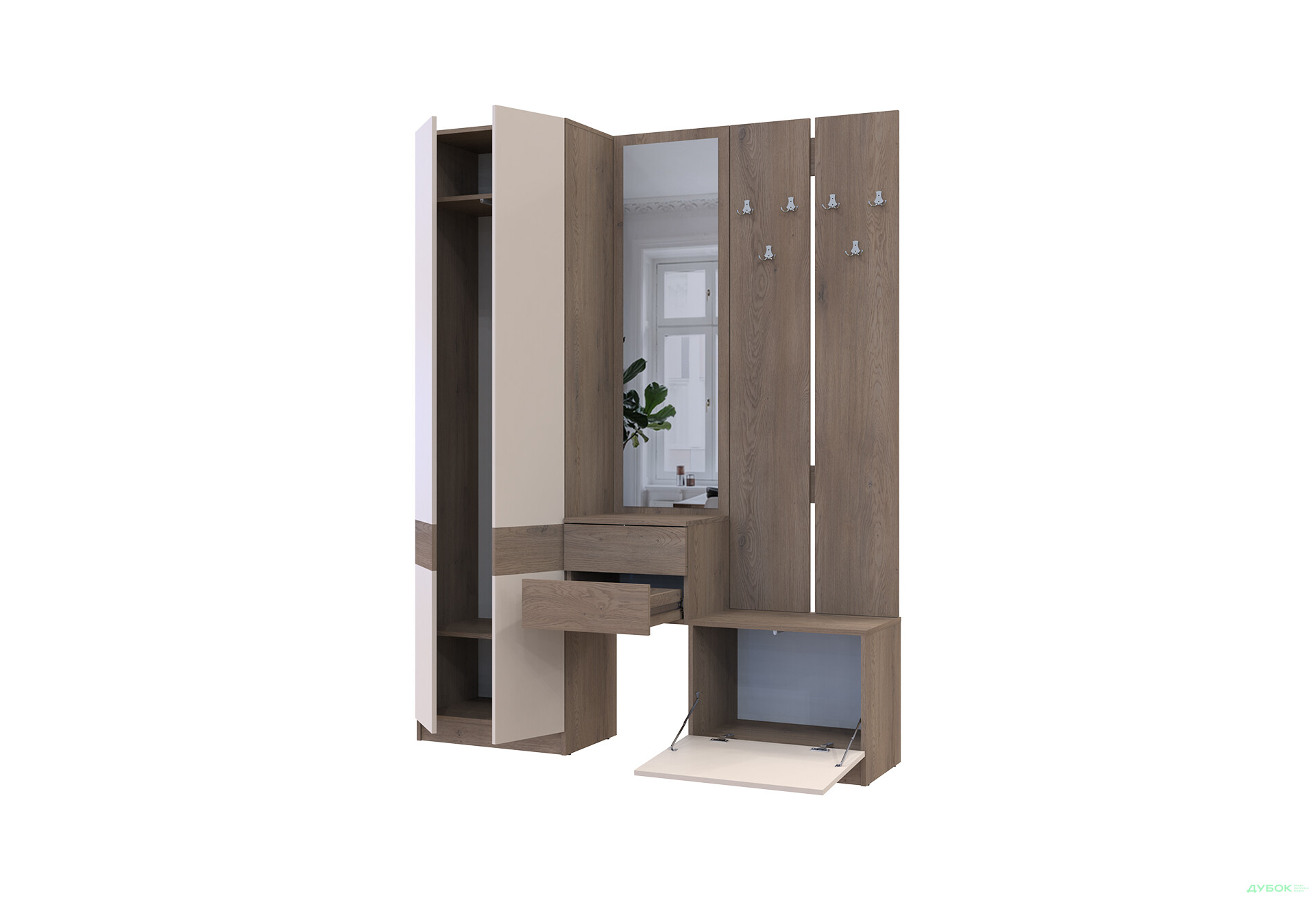 Зображення 4 - Передпокій Сола Doros 165 см, канноло / кашемір