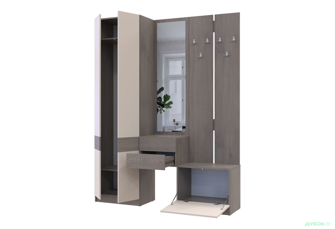 Зображення 5 - Передпокій Сола Doros 165 см, канноло / кашемір