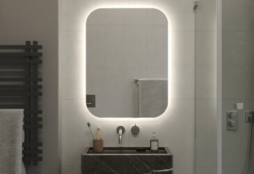 Зеркало Мадрид 1200х600 кнопка Moreli