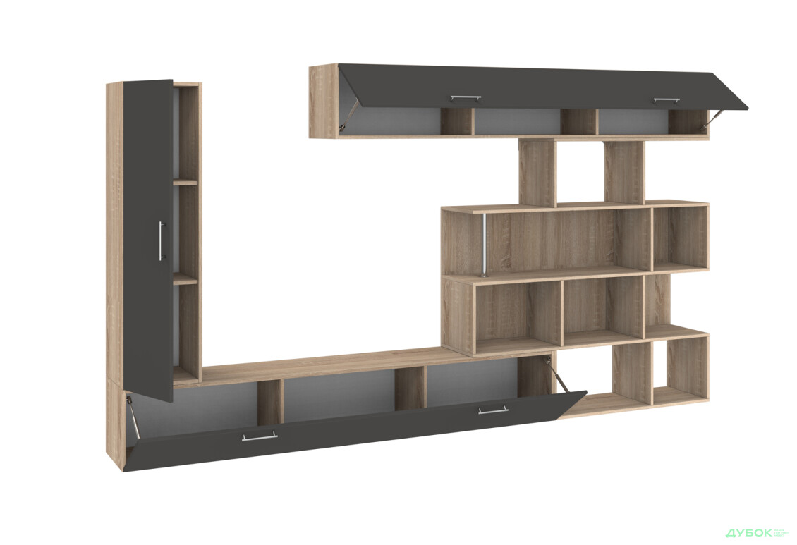 Изображение 3 - Стенка Киевский стандарт Галатея Д 305 см дуб сонома / антрацит
