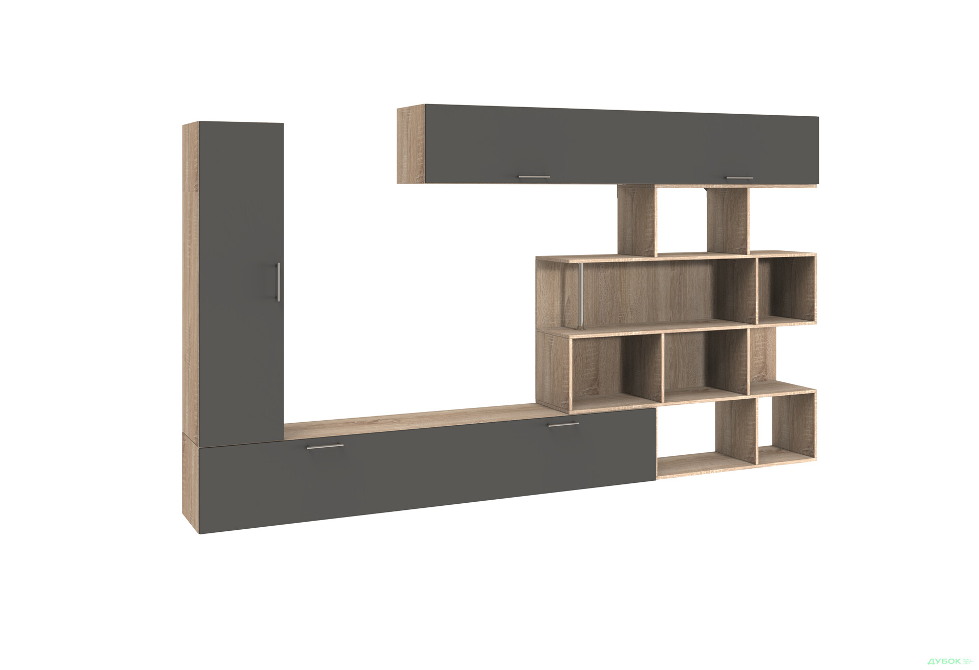 Изображение 1 - Стенка Киевский стандарт Галатея Д 305 см дуб сонома / антрацит