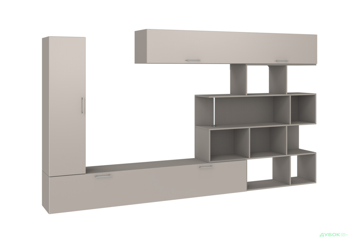 Стенка Киевский стандарт Галатея М 305 см кашемир / кашемир глянец