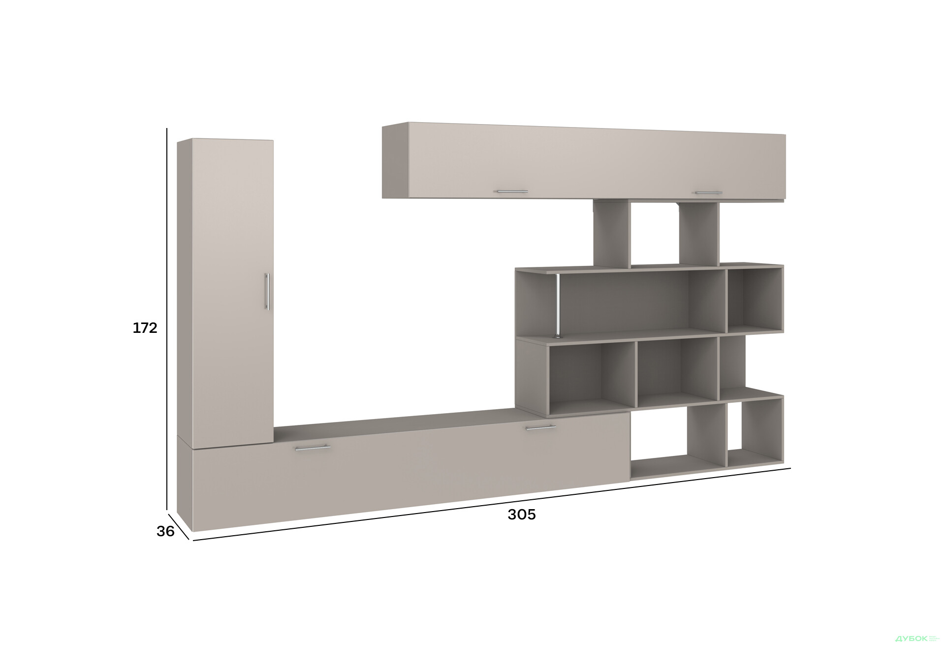 Изображение 4 - Стенка Киевский стандарт Галатея М 305 см кашемир / кашемир глянец