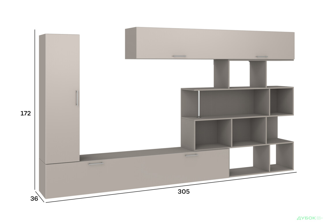 Изображение 4 - Стенка Киевский стандарт Галатея М 305 см кашемир / кашемир глянец