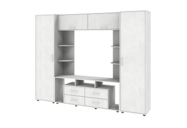 Стенка Киевский стандарт Юта Д 270 см бетон стайл