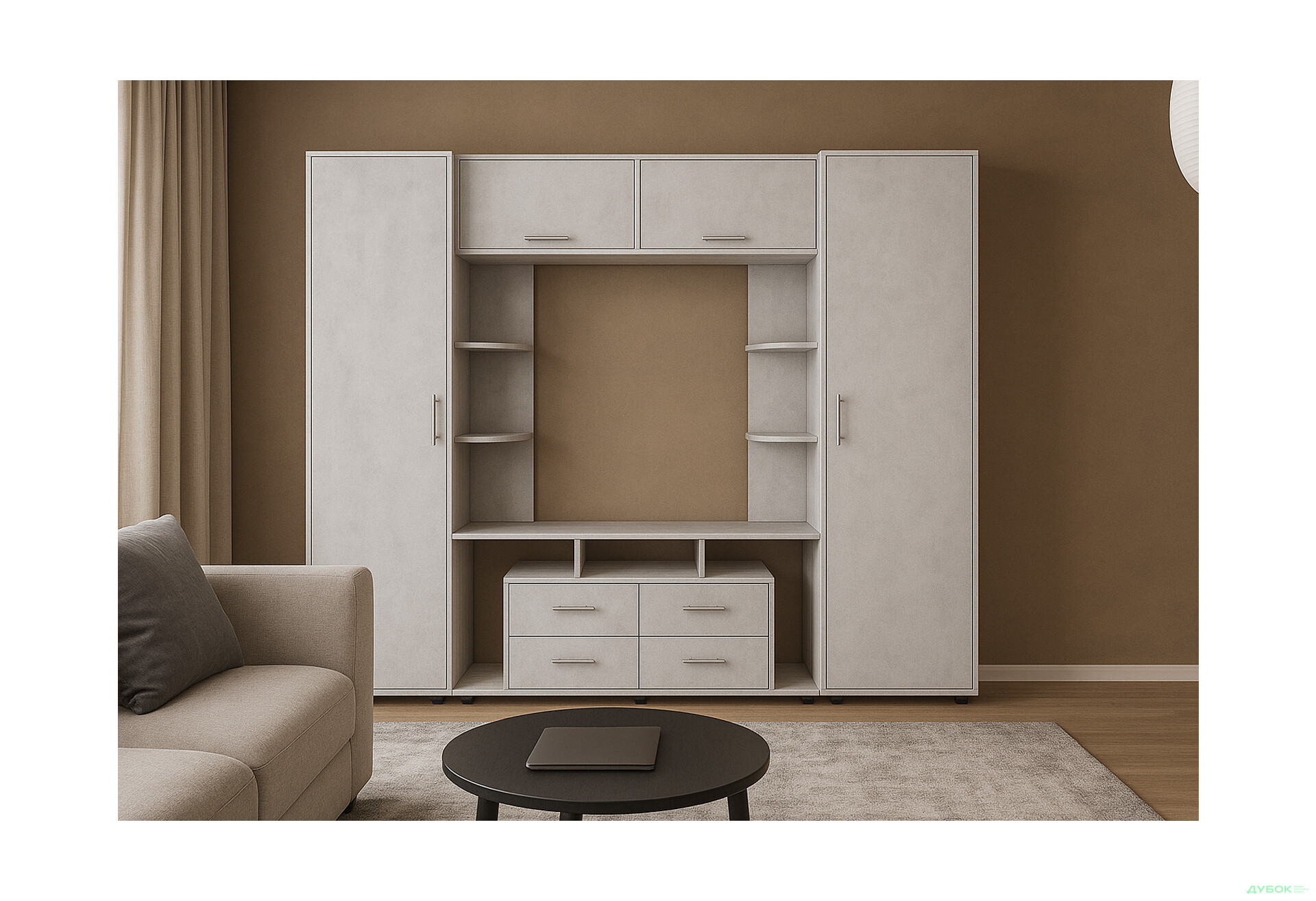 Изображение 2 - Стенка Киевский стандарт Юта Д 270 см бетон стайл