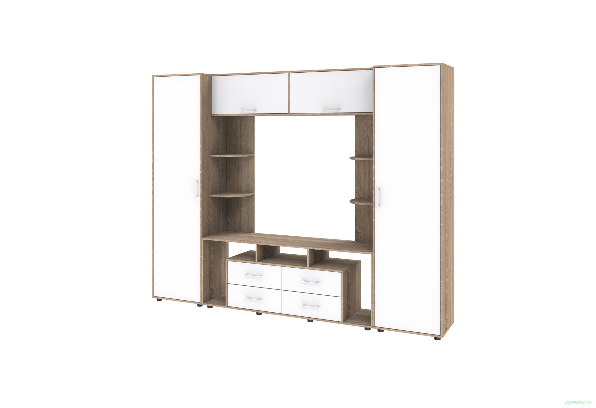 Изображение 1 - Стенка Киевский стандарт Юта Д 270 см дуб сонома / нимфея альба