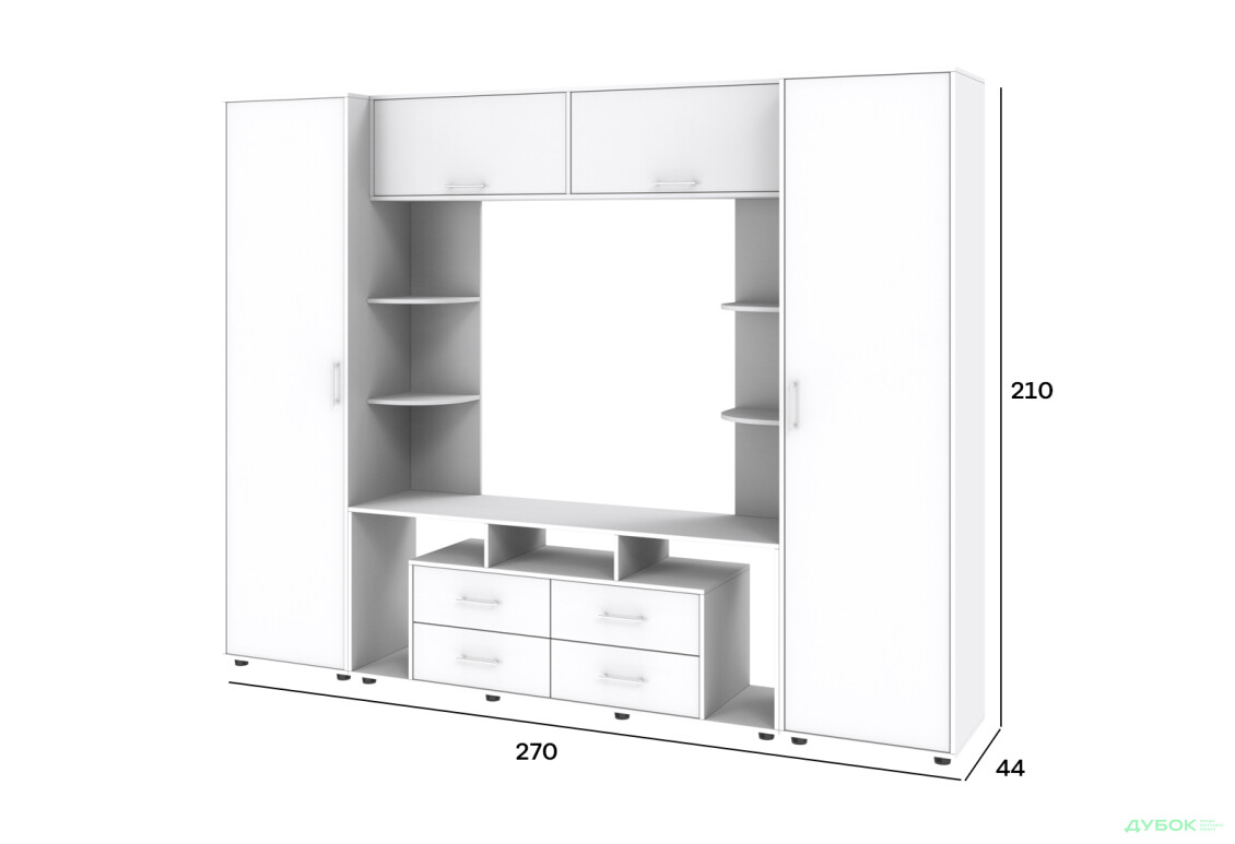 Изображение 4 - Стенка Киевский стандарт Юта Д 270 см нимфея альба