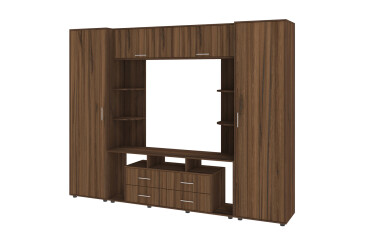 Стенка Киевский стандарт Юта Д 270 см орех макадамия / дуб ливорно