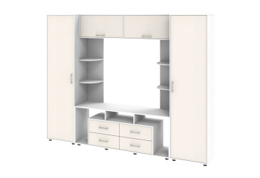 Стенка Киевский стандарт Юта М 270 см нимфея альба / слоновая кость