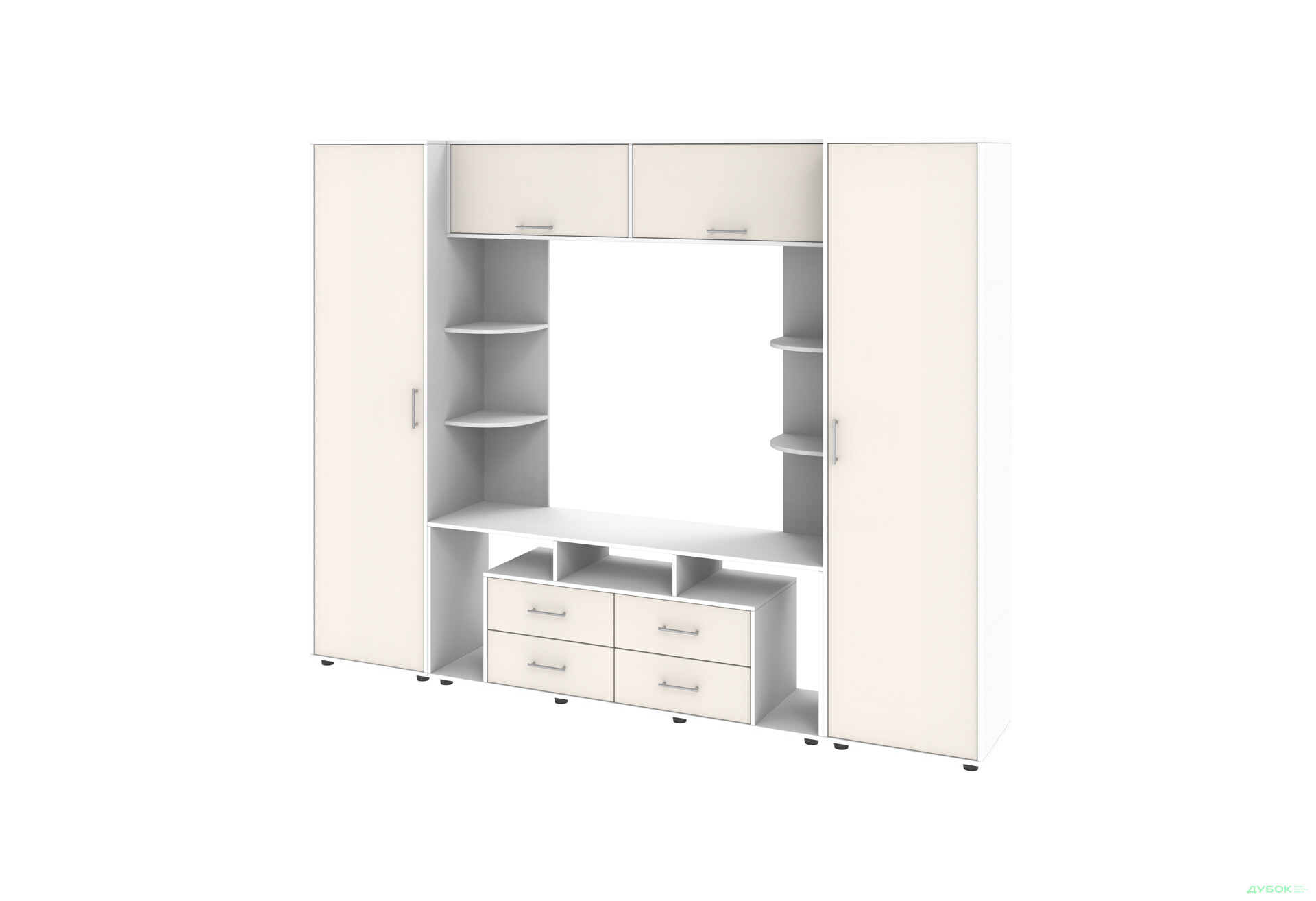 Зображення 1 - Стінка Київський стандарт Юта М 270 см німфея альба / слонова кістка