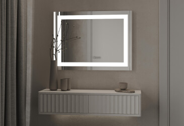 Зеркало Милан 800х600 кнопка Moreli