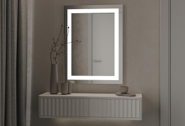 Зеркало Милан 1000х800 кнопка Moreli