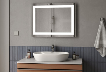 Зеркало Милан 1200х600 кнопка Moreli