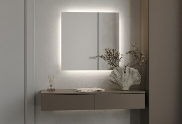 Зеркало Сан-Паулу 700х700 кнопка Moreli