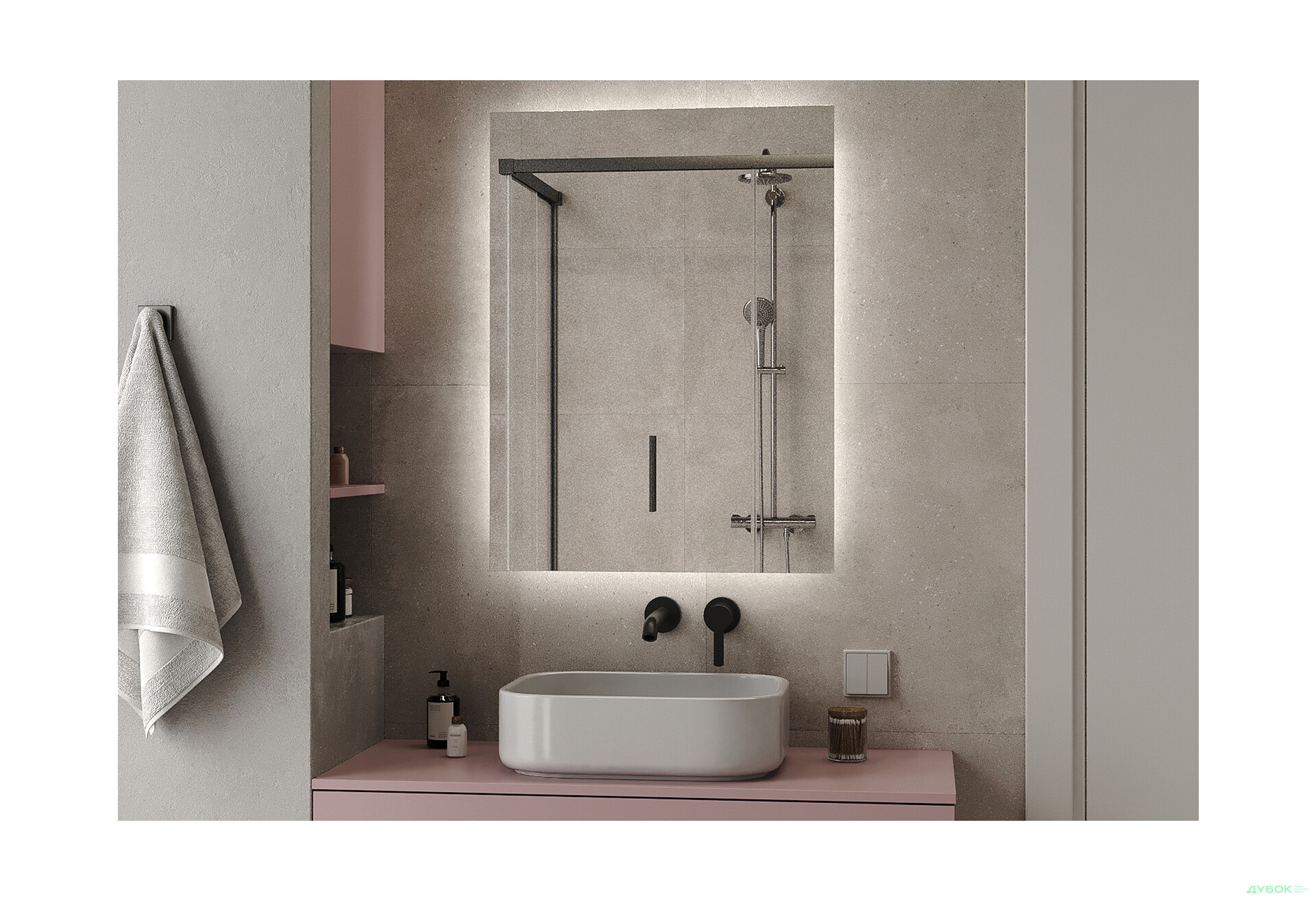 Изображение 3 - Зеркало Сан-Паулу 1200х600 кнопка Moreli