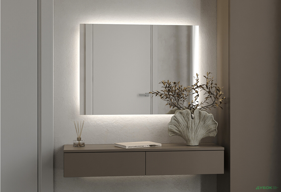 Изображение 2 - Зеркало Сан-Паулу 1200х600 кнопка Moreli