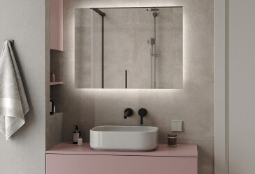 Зеркало Сан-Паулу 1500х700 кнопка Moreli