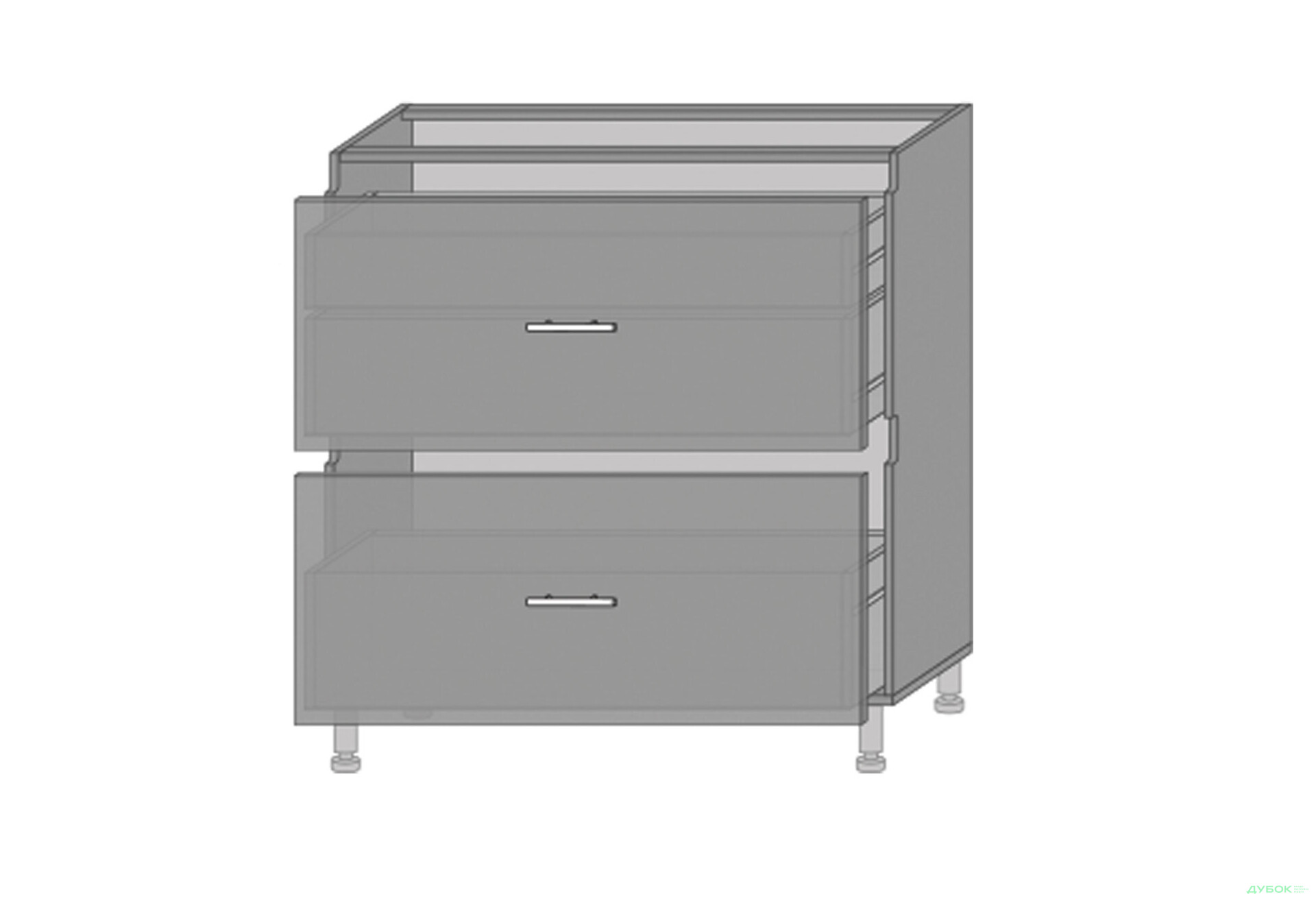 Зображення 1 - Низ 823 шухляди Діплос / Diplos Blum MebelStar