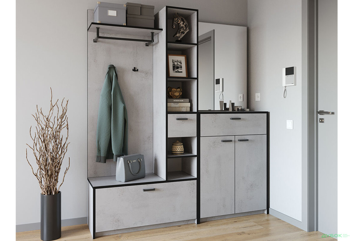 Прихожая Moreli KO-0002 Корнелия бетон тефра