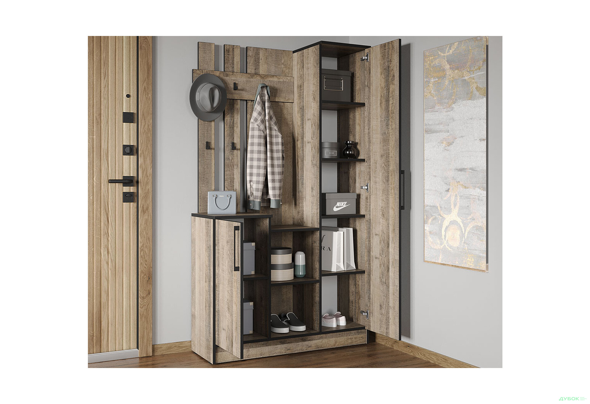 Изображение 2 - Прихожая Moreli KO-0004 Корнелия дуб гранж песочный 