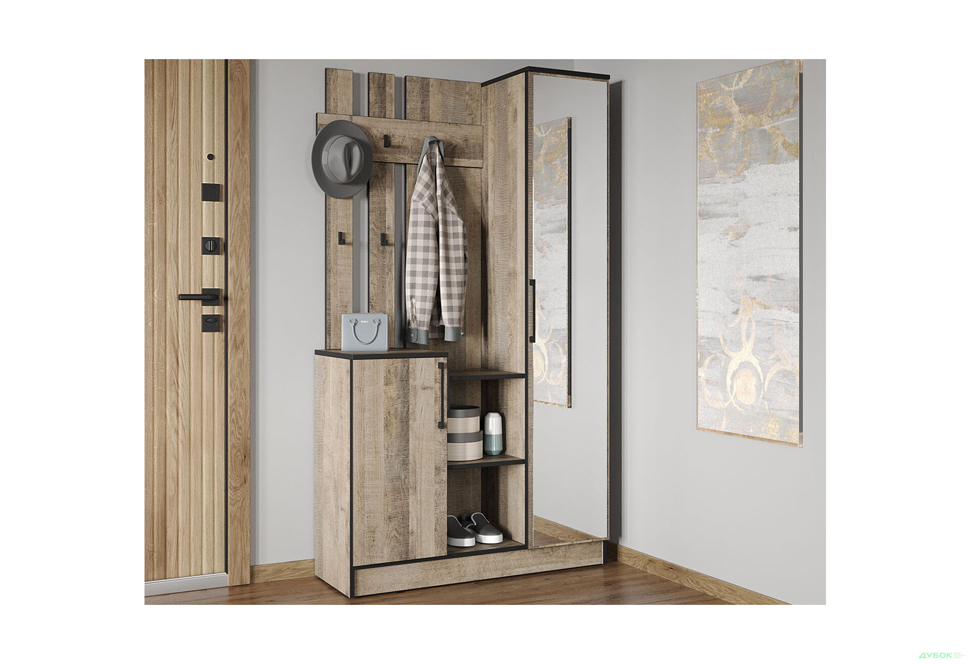 Изображение 1 - Прихожая Moreli KO-0004 Корнелия дуб гранж песочный 