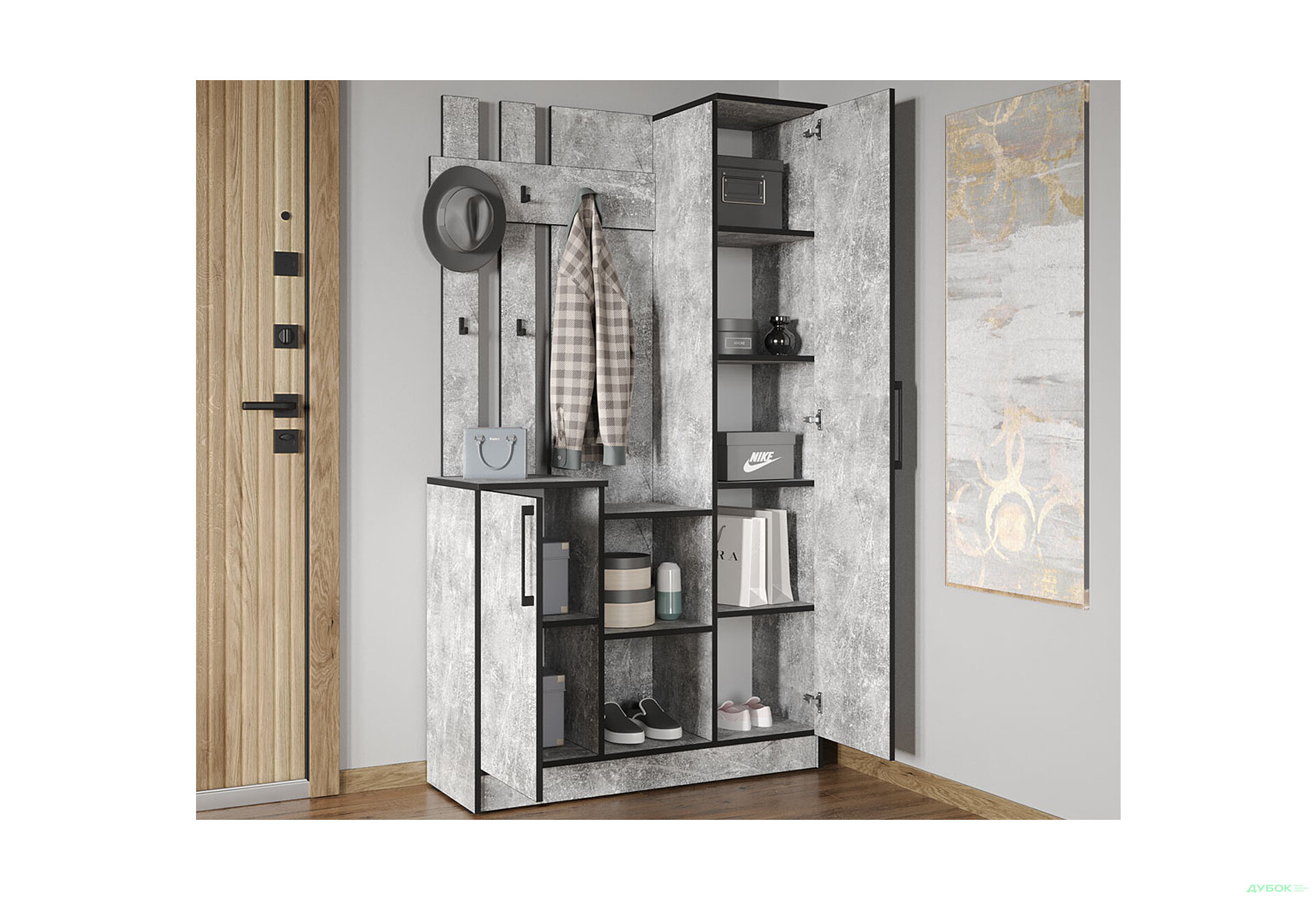 Изображение 2 - Прихожая Moreli KO-0004 Корнелия бетон 