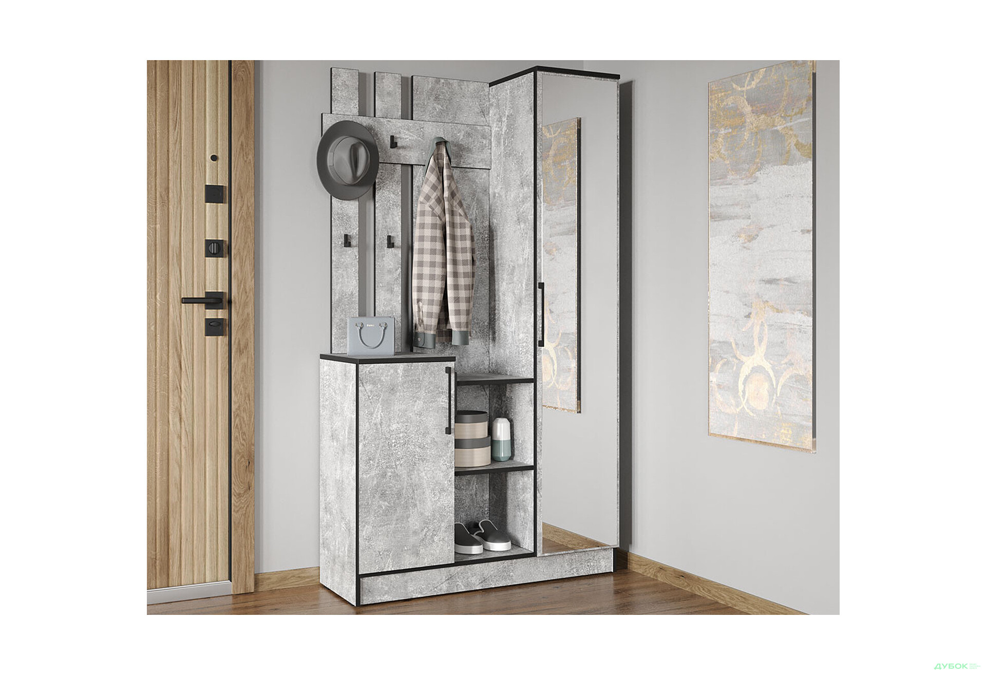 Изображение 1 - Прихожая Moreli KO-0004 Корнелия бетон 