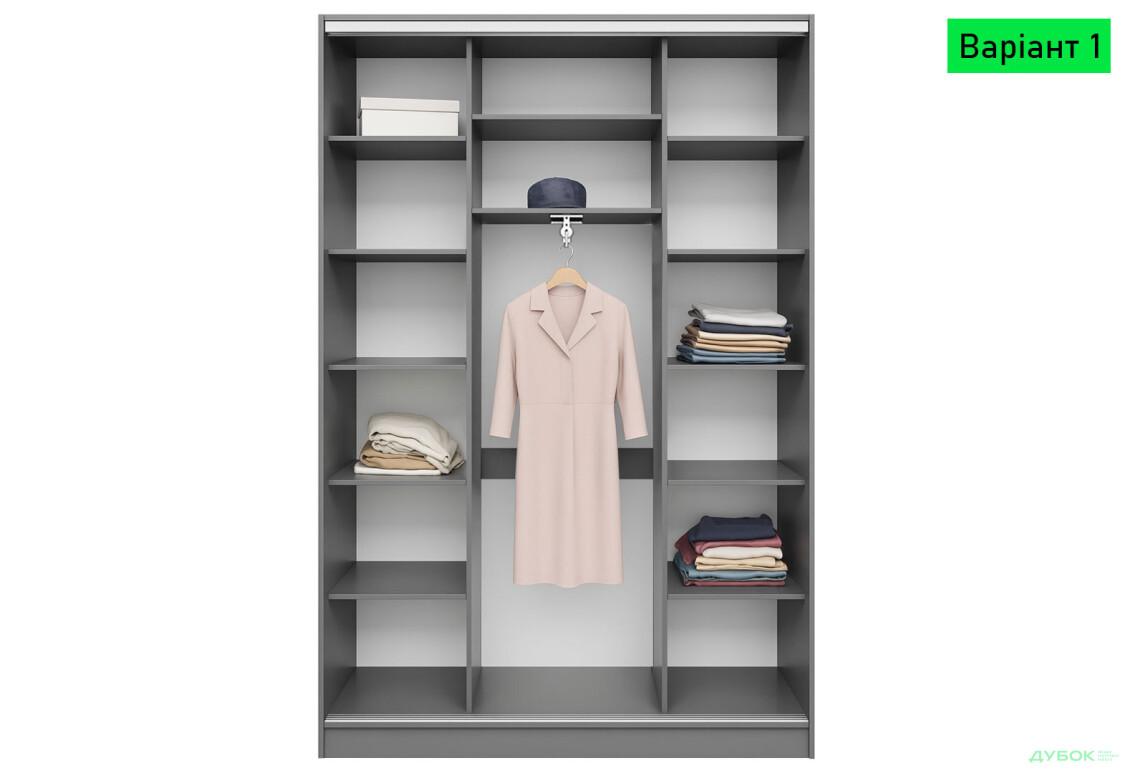 Изображение 2 - Корпус 450 Комби Шкаф-купе 2Д 1700х2400 Киевский стандарт