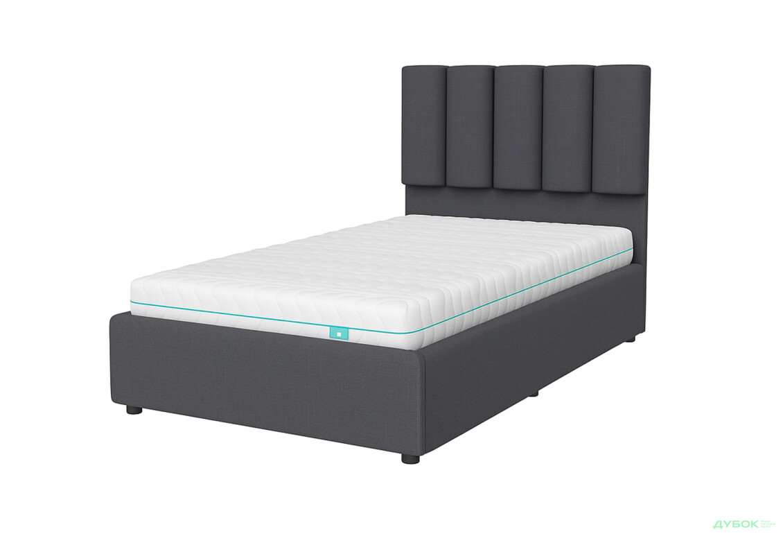 Ліжко-подіум UMa Монро 90х200 см з матрацом підйомне дерев'яний каркас, сіро-коричневе (Fancy 96) - Зображення 3 Зображення 3 - Ліжко-подіум UMa Монро 90х200 см з матрацом підйомне дерев'яний каркас, сіро-коричневе (Fancy 96)