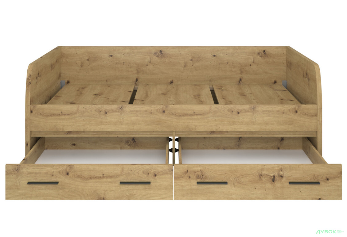 Ліжко VMV holding Айсон 90х200 см з матрацом та шухлядами, дуб артізан - Зображення 6 Зображення 6 - Ліжко VMV holding Айсон 90х200 см з матрацом та шухлядами, дуб артізан