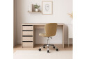 Зображення 2 - Стіл письмовий Kredens furniture Ерго / Ergo 110x55 см лівий з 5-ма шухлядами дуб сонома та з кріслом Бетані сірий оксамит