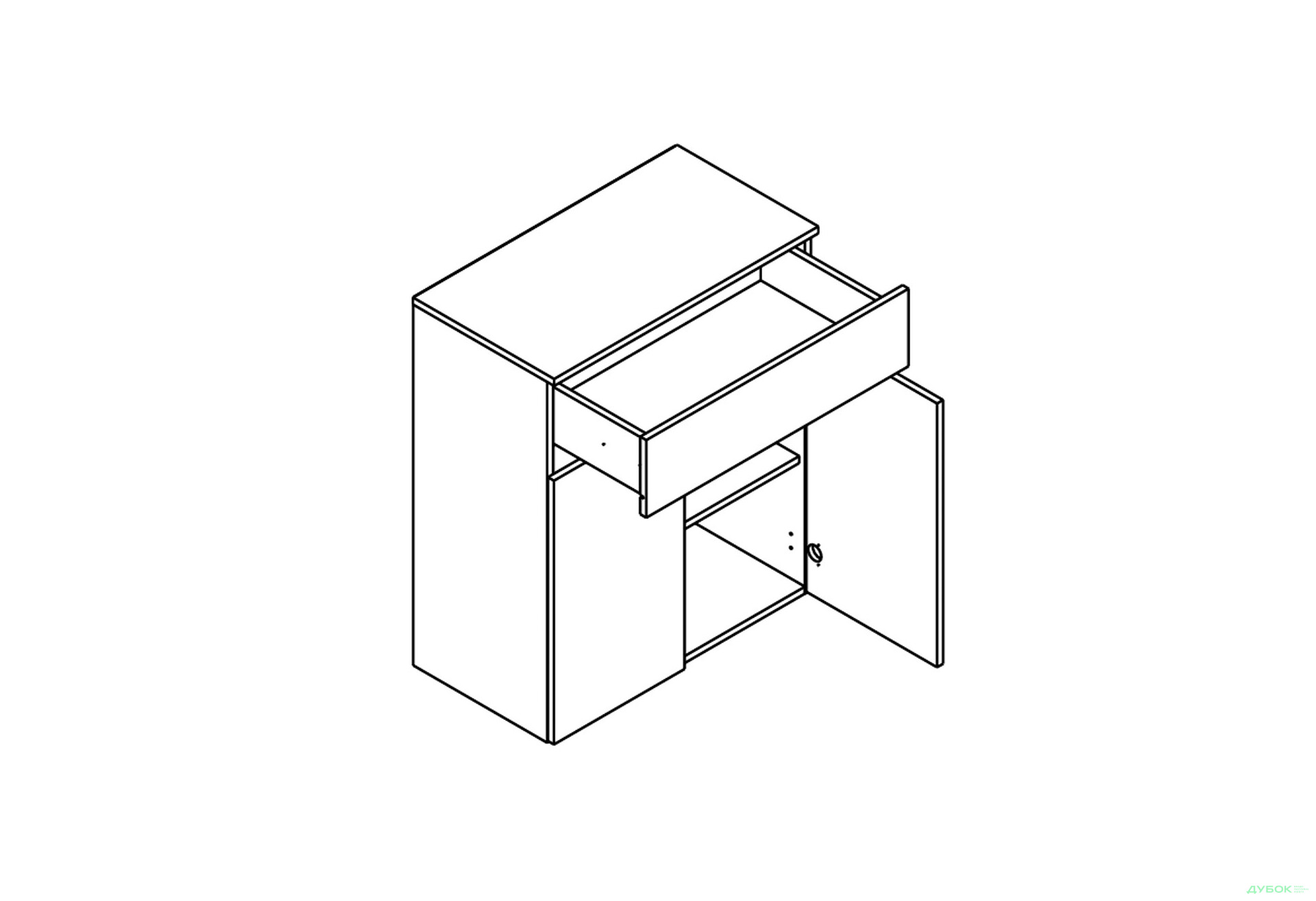 Передпокій Гербор Ансі 220 см, дуб травіата / кашемір - Зображення 3 Зображення 3 - Передпокій Гербор Ансі 220 см, дуб травіата / кашемір