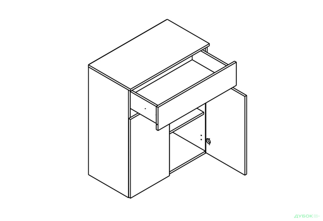 Передпокій Гербор Ансі 220 см, дуб травіата / кашемір - Зображення 3 Зображення 3 - Передпокій Гербор Ансі 220 см, дуб травіата / кашемір