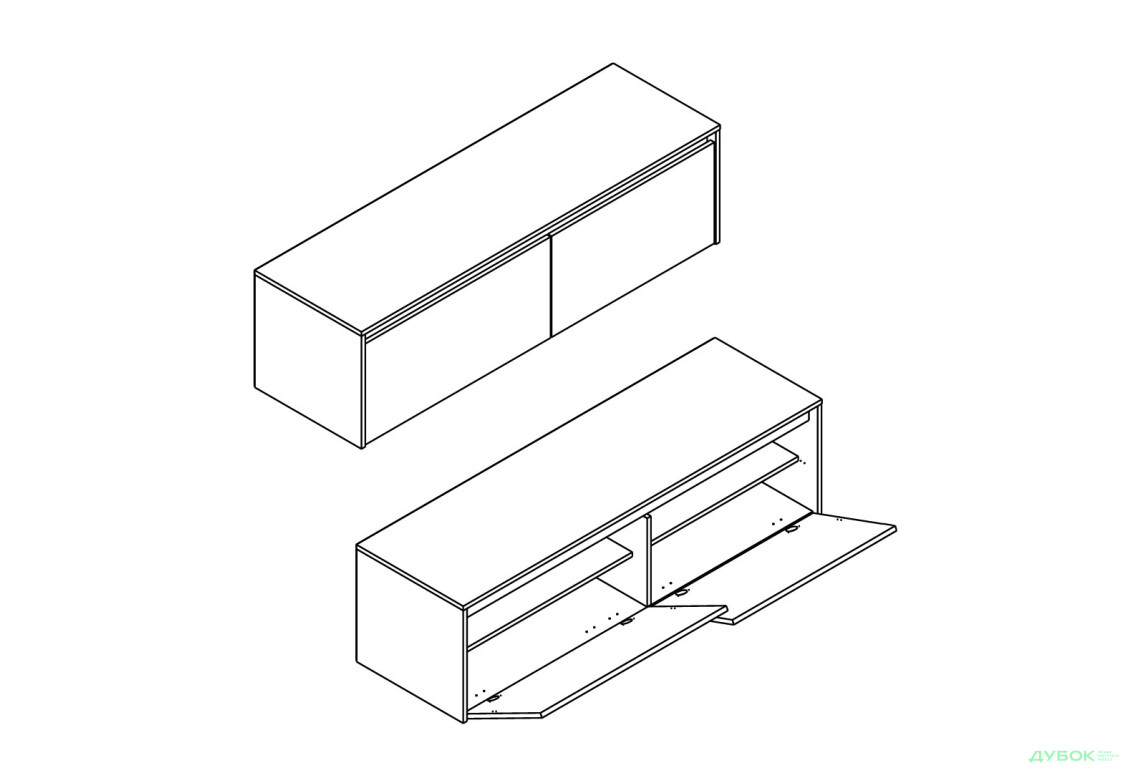 Передпокій Гербор Ансі 220 см, дуб травіата / кашемір - Зображення 2 Зображення 2 - Передпокій Гербор Ансі 220 см, дуб травіата / кашемір