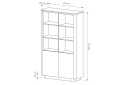 Изображение 6 - Шкаф-стеллаж комбинированный Perfect Home Торро / Torro 113,2 см, дуб кремона / черный