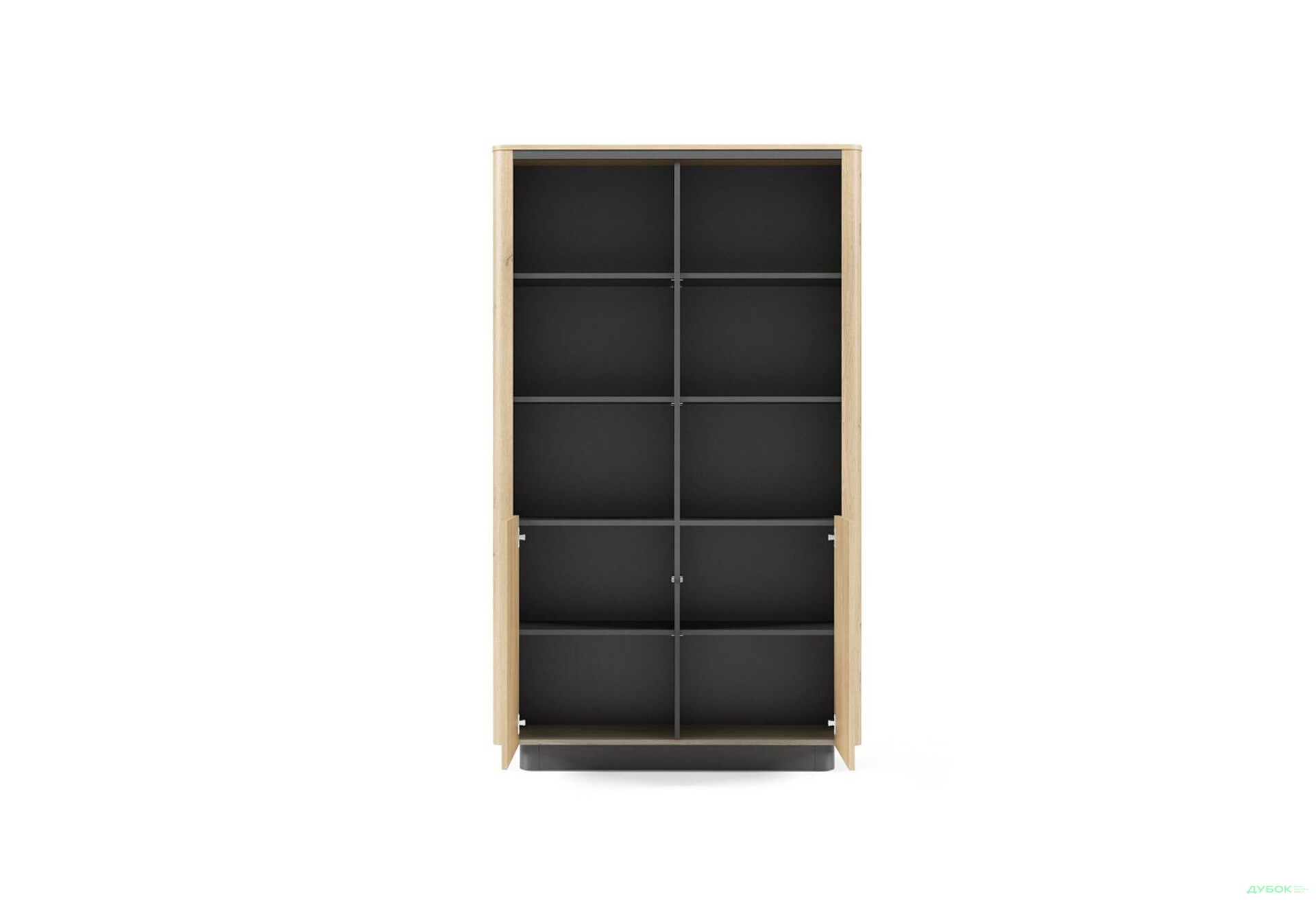 Изображение 5 - Шкаф-стеллаж комбинированный Perfect Home Торро / Torro 113,2 см, дуб кремона / черный
