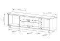 Зображення 7 - Тумба під ТВ Perfect Home Торро / Torro з 3 дверцятами та полицею 200 см, дуб кремона / чорний