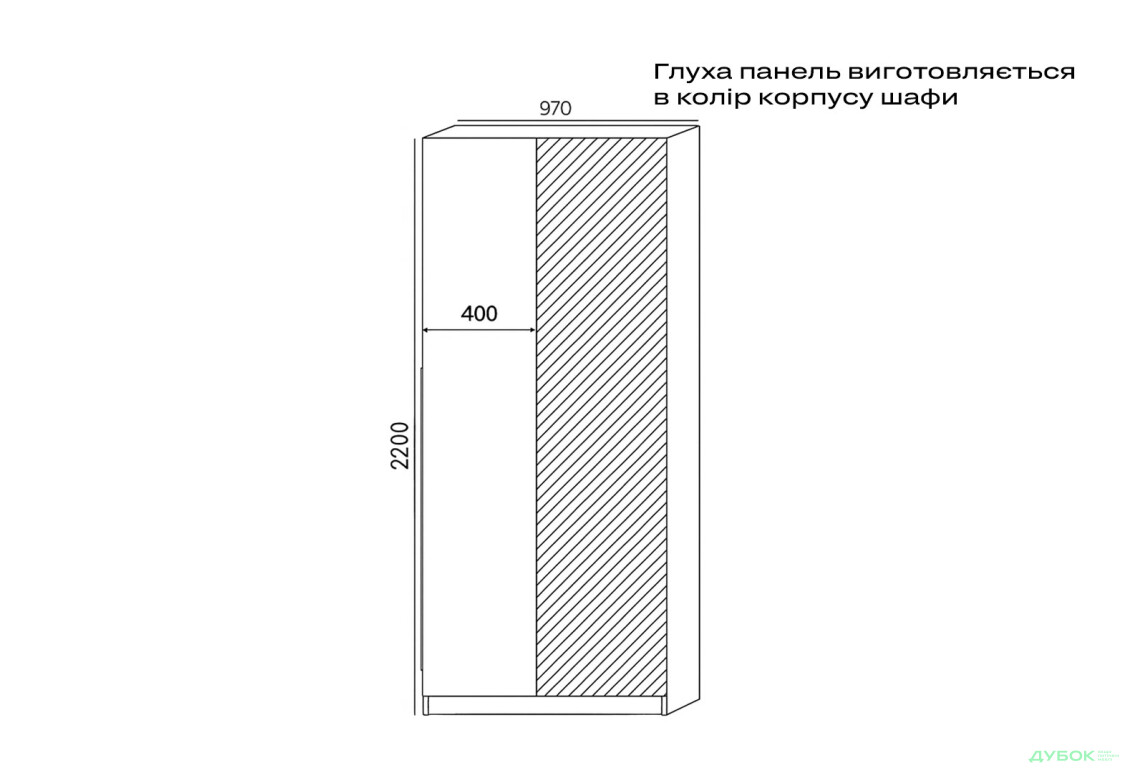 Зображення 3 - Корпус шафа кутова 970 Оскар MebelStar