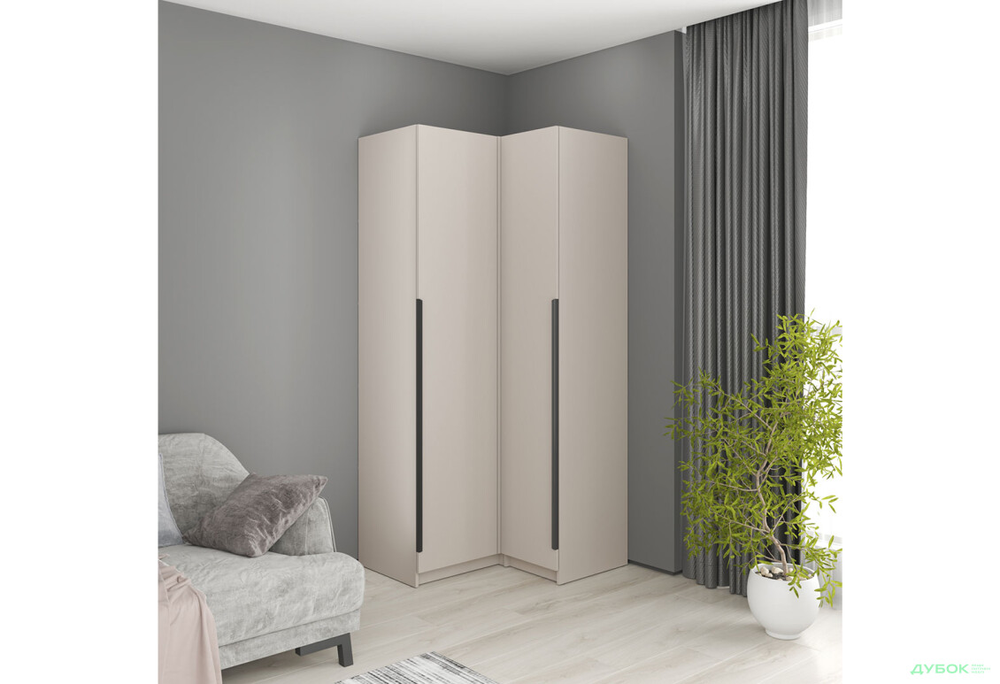 Зображення 4 - Шафа кутова MebelStar Оскар 2-дверна 97х90 см