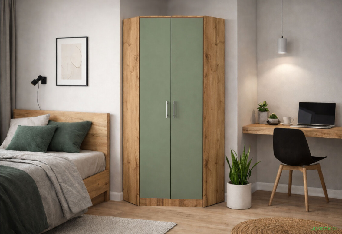 Изображение 2 - Шкаф Киевский стандарт МВ-6 угловой 2-дверный 90x45x210 см