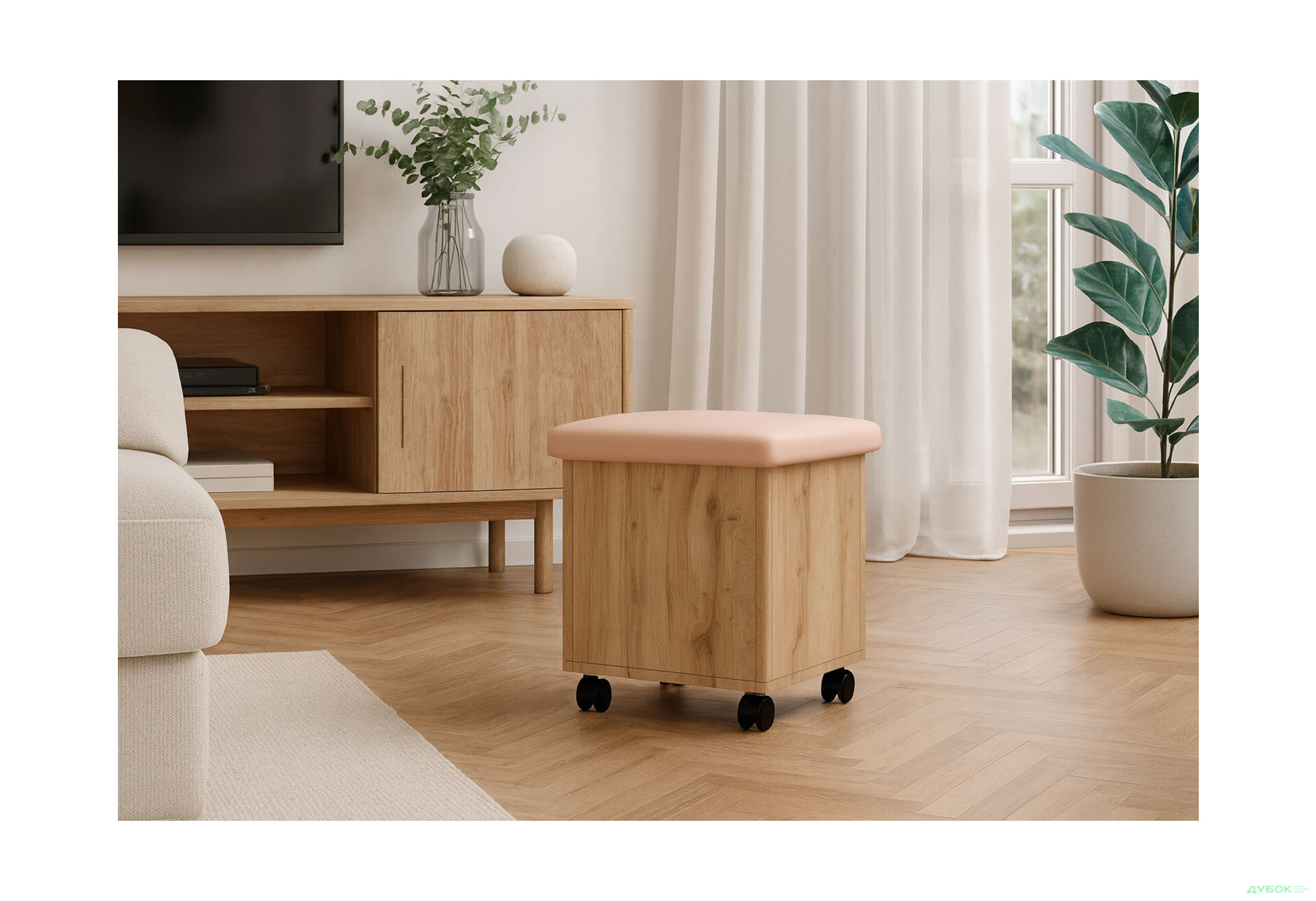 Зображення 2 - Пуф Київський стандарт МВ-13 з м'яким сидінням 40 см