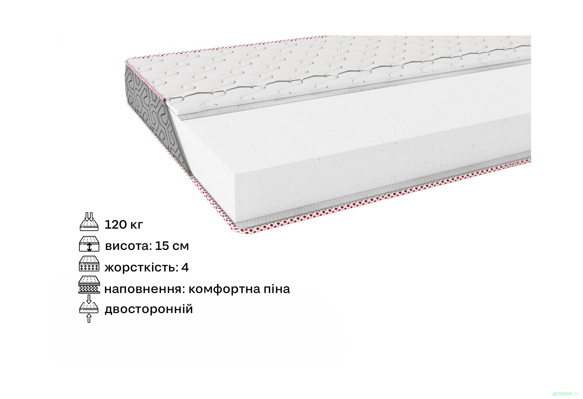 Изображение 2 - Матрас Elan / Элан 120х200 серия Fashion ЕММ