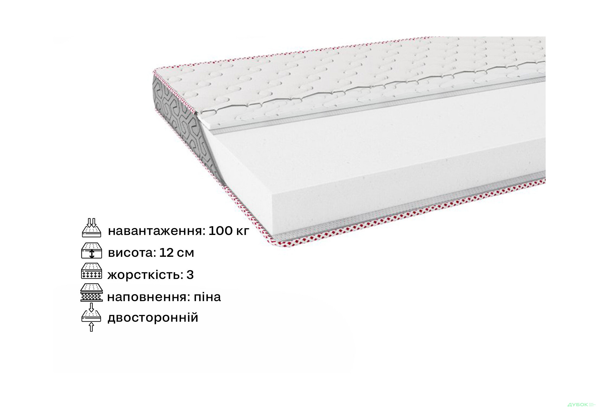 Зображення 2 - Матрац Petit / Петіт 150х200 серія Fashion ЕММ