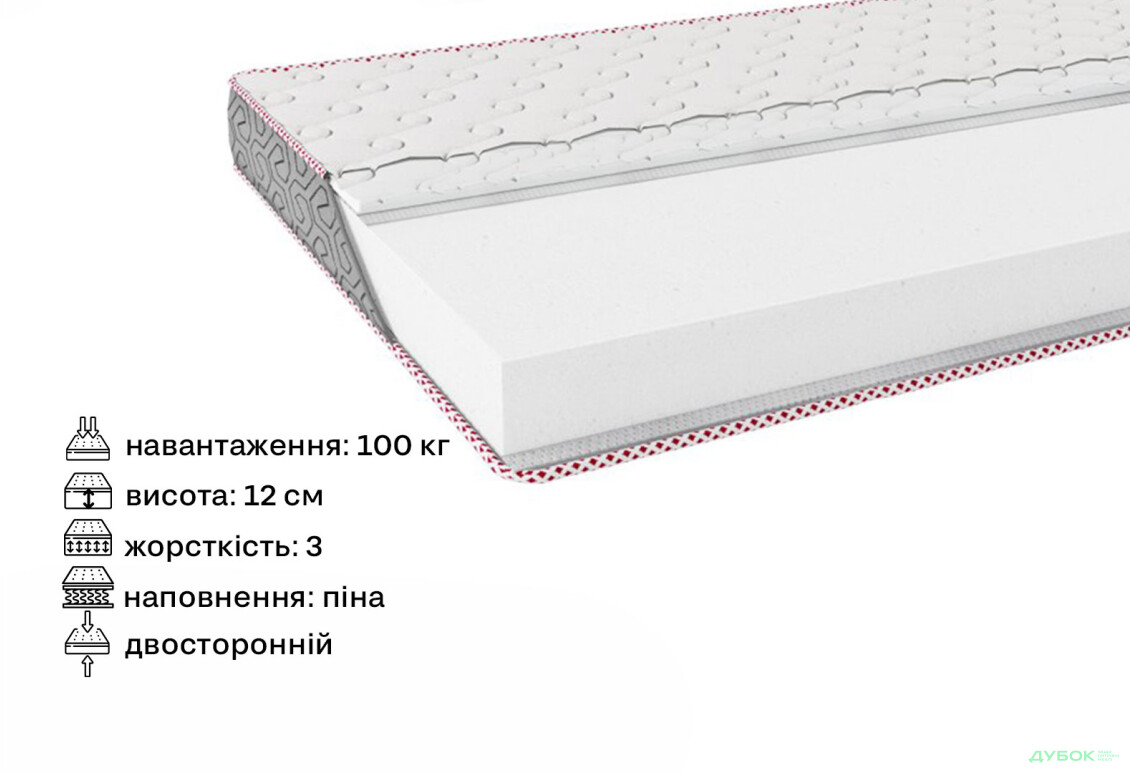 Зображення 2 - Матрац Petit / Петіт 150х200 серія Fashion ЕММ