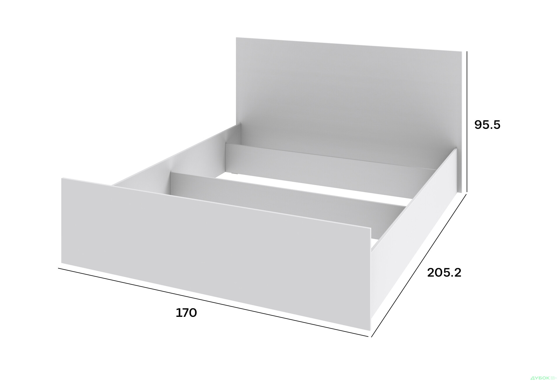 Изображение 2 - Кровать двуспальное Киевский стандарт Соло 170x205 см