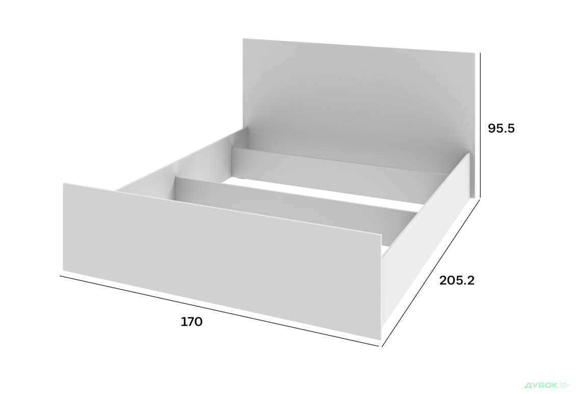 Изображение 2 - Кровать двуспальное Киевский стандарт Соло 170x205 см